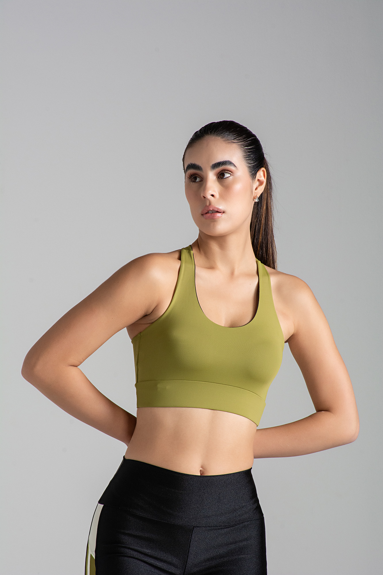 Top Larulp Alana Motion Brillo Verde Pistacho