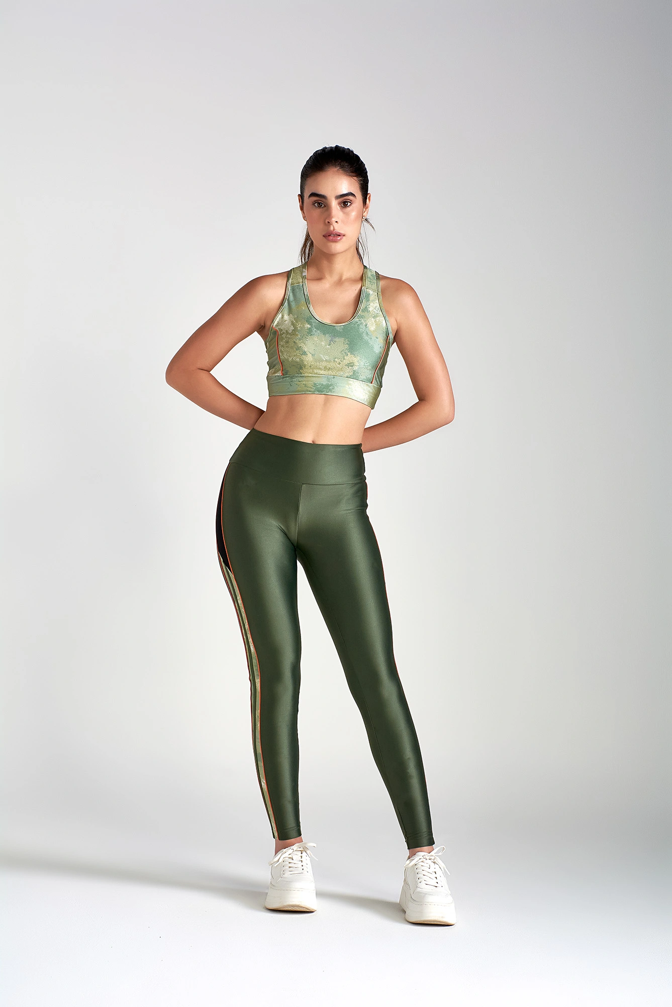 LEGGING LARULP MALLORY MOTION VERDE CROCO/LARANJA CONE