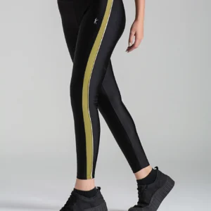 LEGGING LARULP AUDREY MOTION BRILHO PRETO/VERDE PISTACHE
