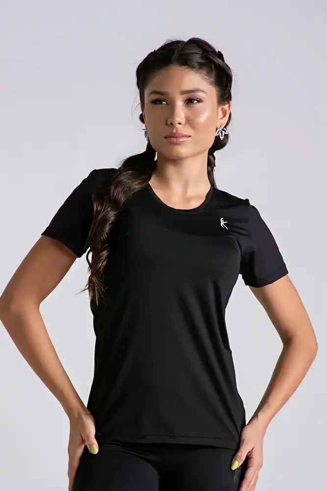 Camiseta Larulp Misty Slim Aero Flex Negro