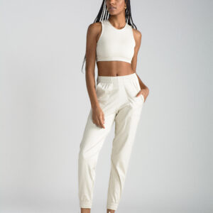 jogger blanco para mujer