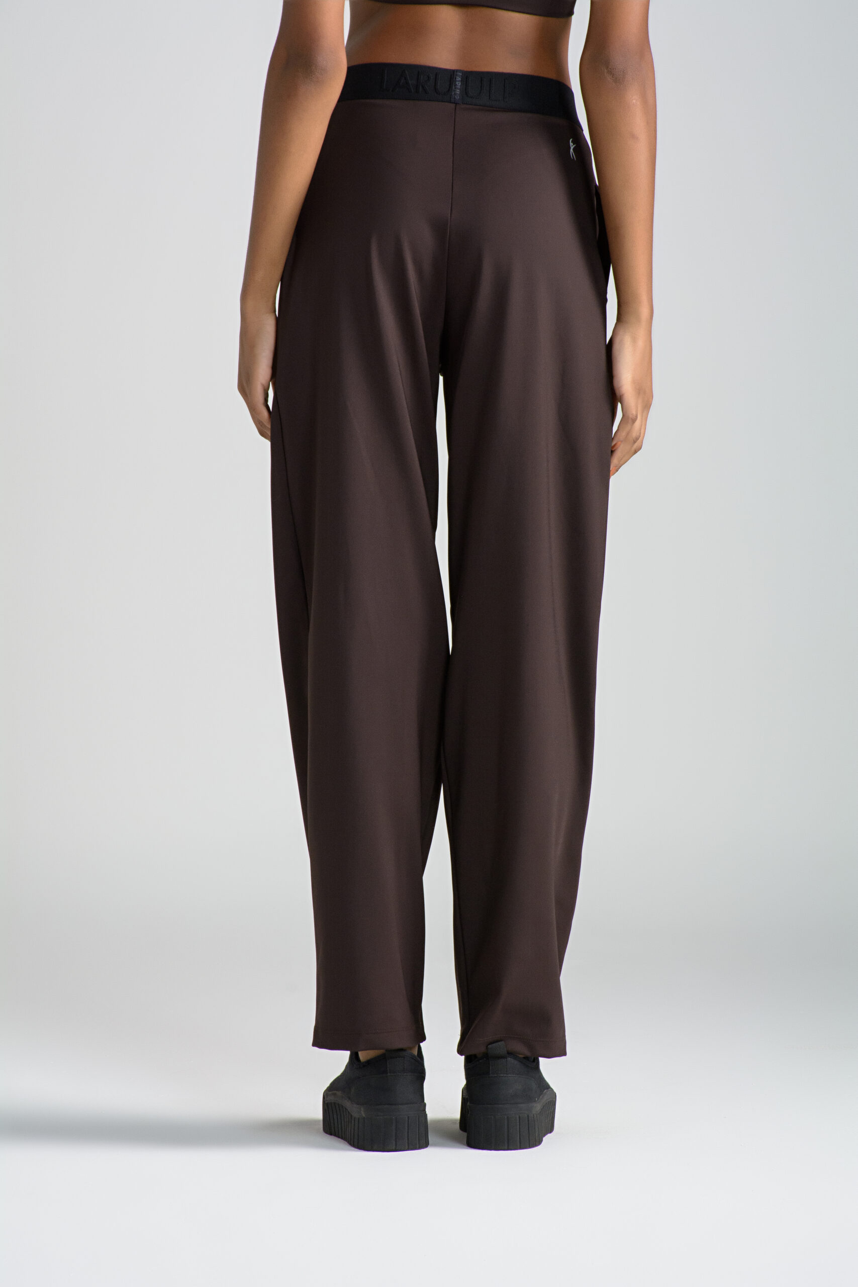 pantalon baggy para mujer color cafe