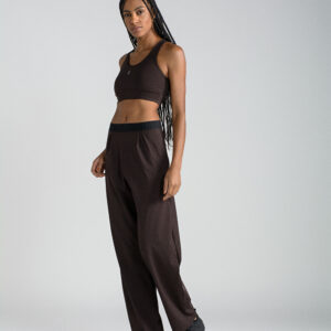 pantalon baggy para mujer color cafe